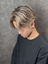 アウル 心斎橋(owl)&nbsp;バレイヤージュ/センターパート/ブリーチ/カラー