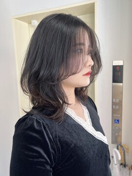 エイム(AiM) レイヤーカット/ハイレイヤー/ブルーブラック/透明感カラー