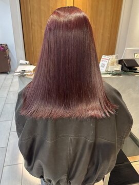 テトラ バイ ネオリーブ 横浜西口店(tetra by neolive) ブリーチなしダブルカラー　ボルドーカラー