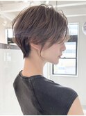 イメチェン外ハネボブ美髪ワイドバングレイヤーショート/大宮