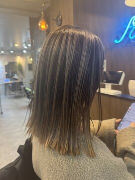 アグ ヘアー フィオ 南浦和店(Agu hair fio) グレージュのバレイヤージュ！！　宮下 【南浦和】