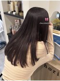ブリーチなし＊透明感チョコレートラベンダー
