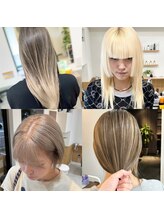 【"RAFTEL"カラーのこだわり3】ケア剤配合のケアブリーチ、クオリティーの高いブリーチワーク