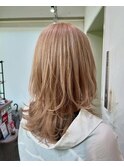 ロングウルフ　　ミルクティーカラー