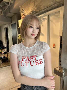 フォート(FORT) m09_ミルクティーベージュ/Wカラー/ブリーチオンカラー