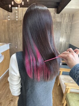 スカイ(SKY) 透明感カラー/髪質改善/縮毛矯正/韓国風レイヤーカット