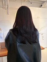 ライン(LINE)&nbsp;レイヤーカット/ボルドーカラー