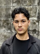 プランツヘアー ニュアンスパーマ センターパート メンズパーマ 博多美容室