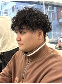 シャドウパーマ波巻きツイストスパイラル/藤沢美容院