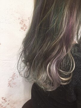 ヘアーサロン リアン 鴻巣店(hair salon Rien) インナーカラー　バイオレッド&マット