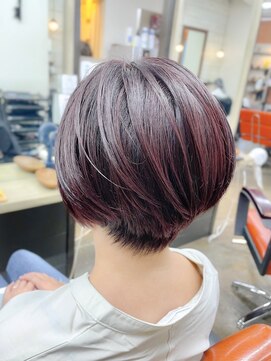 ベルクープス 天王寺店(Belle Coupes) 【Bellecoupes】平田澄香 ベリーピンク 丸みショート