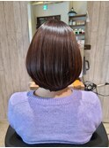 髪質改善ハリウッドTRうる艶ショートボブ大人ノーブル黒髪暗髪