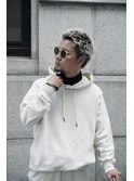 大人男子のブリーチカラー