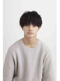 メンズ王道モテ◎韓国マッシュニュアンスパーマブルーブラック
