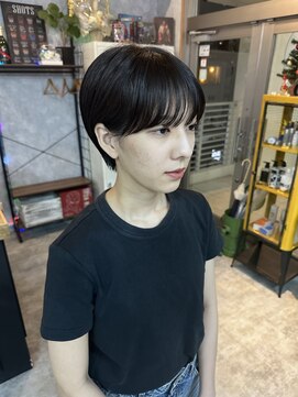 シールドヘアー 沖縄 新都心(C'LD Hair) 【C’LD 】暗髪ショート/マッシュショート/丸みショート/カット