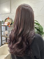 アン(Hair make un)&nbsp;ブリーチ無し♪明るめベースからできるピンクラベンダー