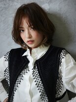 ヘアーカッティングガーデン ジャック モアザン 近鉄奈良店&nbsp;イヤリングカラー/ボブレイヤー[奈良/大和西大寺駅/白髪ぼかし]