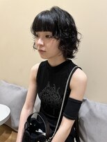 ネロ ヘアサロン ネイビー 渋谷(NERO HAIRSALON NAVY)&nbsp;【ヤベハルカ】ショートボブ　ウルフパーマ　黒髪