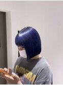ブルーラベンダー×ボブ