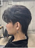 ハイトーンカラー/マッシュパーマ/アースカラー/men's/