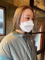 バブルス 新所沢店(BUBBLES)&nbsp;ワンレン×ブロンドベージュ
