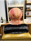 マッシュウルフ　抜きっぱなしカラー　ポイントカラー
