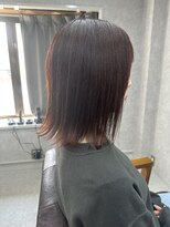 リアン(Lien) くくれる艶々外ハネボブ×ピンクブラウン/大人女性/20代30代40代