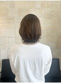 外ハネウルフ×ミディアムヘア【東川口 ウルフカット】