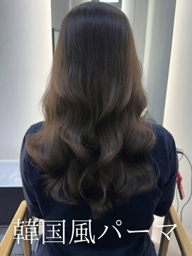 アミー 池袋(Ammy) コテ巻き風パーマ /韓国風パーマ/オリーブベージュ/レイヤー
