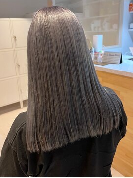 プログレス フレスポ富沢店(PROGRESS) 『pail gray』デザインカラー×ブリーチデザイン