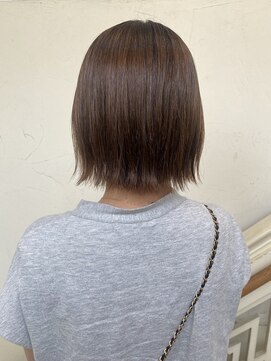 モリオ フロム ロンドン 成増店 【morio成増/一戸】大人かわいい切りっぱなしボブ外ハネ