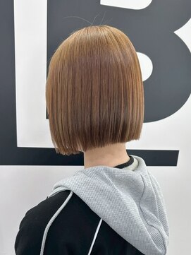 ブレス ヘアデザイン(BLESS hair design) 東静岡ショートボブくびれショートイルミナカラー顔周りレイヤー