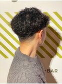 ビジネス爽やかツイストスパイラルパーマスタイル