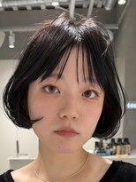 テクネ 天神大名(techne) 天神大名顔周りレイヤーカットミディアムボブタッセルボブパーマ