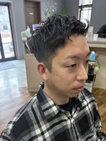 カザマ ショートパーマ