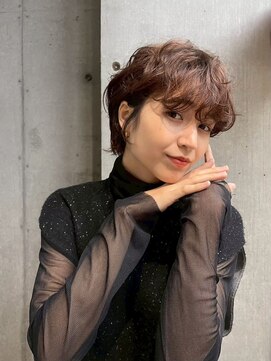 エディット トウキョウ(e.dit tokyo) 【e.dit tokyo miu】ショートパーママロンカラーブラウン