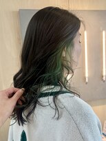 シダ(sida SAIIN) 【西村】みどり・グリーンイヤリングカラー 西院 四条大宮