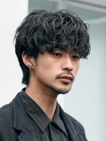 バイフィフス 原宿/表参道(by fifth)&nbsp;メンズシースルーマッシュニュアンスパーマシャドウパーマテテ風