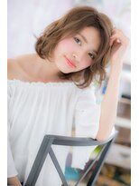ミック ヘアアンドビューティー 大山店(miq  Hair&Beauty)&nbsp;無造作ウェーブの色っぽミディアム