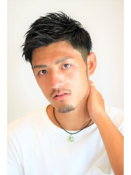 ノイセル(Noisyle) ソフトツーブロックフェードアップバングスタイル