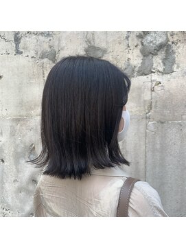 シェノン 西梅田(CHAINON) 前髪/グレーベージュ/アッシュカラー/黒髪/暗髪/レイヤーロング