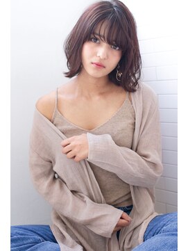 クラン(clan) 大人かわいいココアブラウン/フリンジウェーブボブ