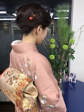 フェアリー Fairy しっとり系アップスタイル*着付け
