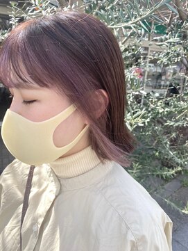 リリー(lily) パープルベージュ◎フェイスフレーミングカラー