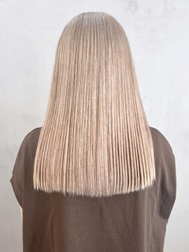 アルバム 銀座(ALBUM GINZA) ブロンドロング_ホワイトグレージュネビージュ_ba390721