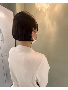 ジェムバイアルテフィーチェ(gem by artefice) ミニボブ×アッシュブラウン☆ニュアンスカラー☆#刈り上げボブ