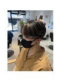 MEN'SHAIR/アップバング/ハイライト/束感ショート/波巻き