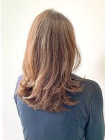 トレス(TRESS)&nbsp;セミロング　レイヤーカット　アッシュ　ブラウン　原宿　表参道