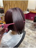 ピンクラベンダー×髪質改善トリートメント
