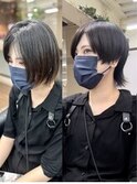 中性女子さんにオススメ♪前下がりショートウルフ/中性ウルフ